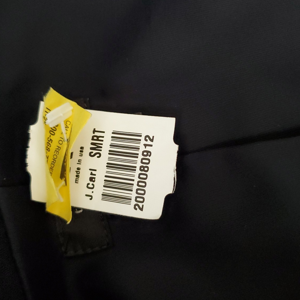 Theory Navy Textured Open Front Blazer Jacket Size 0 Pockets New Without Tag - Picture 8 of 12